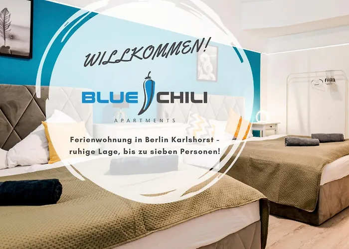 Blue Chili 31 - Stadtwohnung für 7 - modern zentral Karlshorst Wlan