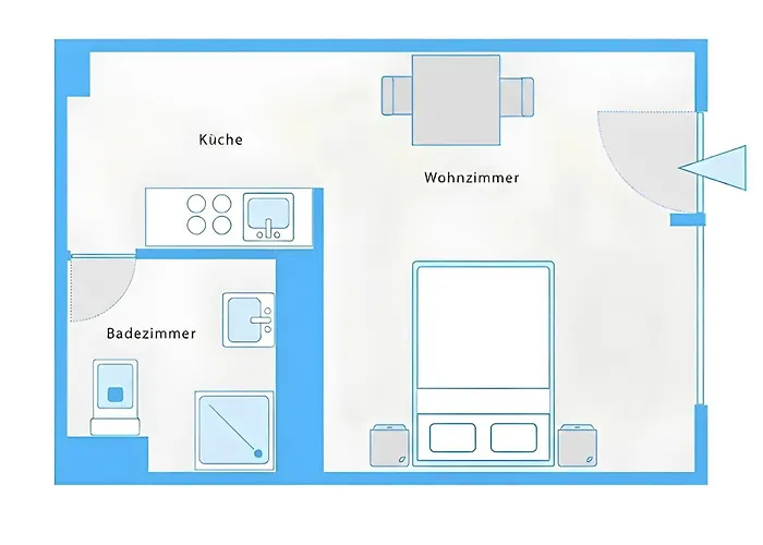 The Koburger I - Stylish Studio With 38M2 Space And Full Kitchen, Ideal For Couples And Business Travelers